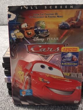 DVD Disney CARS Full Screen w/ Cardboard Sleeve Pixar